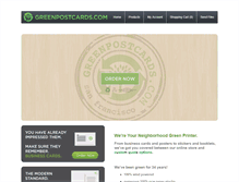 Tablet Screenshot of greenpostcards.com